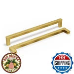 Homdiy 25 Pack 10-1/16 Inch Gold Handles For Cabinets Kitchen Br. Fixed Price $51.42.