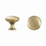 Design House Vanity Handle 1/4" Mushroom Cabinet Knob Antique Brass 5-PK. Fixed Price $7.95.