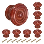 8PCS Wooden Knobs 37MM/1.5" Mushroom Shape Single Hole Drawer Khaki. Fixed Price $18.36.