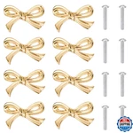 6PCS Brass Bow Cabinet Knobs Vintage Gold Drawer Pulls Decorative Hardware For. Fixed Price $41.44.