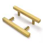 Goldenwarm Brushed Brass Cabinet Pulls 3IN Drawer Handles 6 Pack. Fixed Price $15.67.