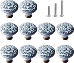 Perphin 1-2/5 Inch Ceramic Kitchen Cabinet Knobs For Drawer Dresser Pulls Rou.... Fixed Price $18.54.