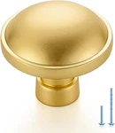 Joy Decor 10 Pack Brushed Gold Cabinet Knobs Single Hole Dresser Drawer Pulls Mo. Fixed Price $32.91.