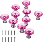 Crystal Glass Cabinet Knobs, 30MM Diamond Shape Drawer Pulls Handles, White Clea. Fixed Price $16.43.