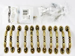 Amerock 12 Cabinet Handles/drawer Pulls Burnished Brass 3"CENTERS 1303 Traditi. Fixed Price $23.93.