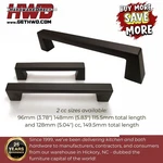 Pull Knob Kitchen Bath Cabinet Black Modern Square Handles Classic Hwd. Fixed Price $6.99.