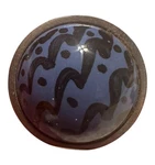 Betsy Fields Design Drawer Pulls Ceramic Blue And Brushed Nickel Set Of Six. Fixed Price $7.99.