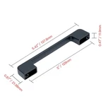 Utopia Alley Marino Pull Handle- Matt Black Metal Drawer Handle, 5.0". Fixed Price $9.64.
