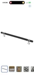 Black Silver Cabinet Handles. Fixed Price $45.00.