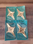Amerock Nos Vintage Usa Furniture Trim Cabinet Drawer Backplate Brass Set Of 4. Fixed Price $25.00.