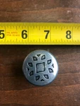 Qty 6 Hafele Zinc Cabinet Knob Pewter Germany 135.82.900 1-3/8" Diameter. Fixed Price $18.00.