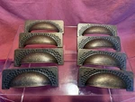 8 Vintage Kbc Hickory 3-3/4" Cabinet Cup Pull Oil-rubbed Bronze Highlighted (63). Fixed Price $40.00.