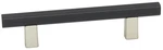 Alno A2805-35-MN/MB Quadrato 3-1/2" Pull Smooth Bar Nickel/matte Black. Fixed Price $19.16.