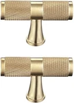 Brandname Laide Cabinet Knobs Brass Brushed Gold For Dresser Drawer. Fixed Price $15.91.