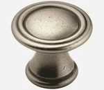 Amerock Galleria Antique Nickel 1-3/16" Round Cabinet Knob BP24009-AN Set Lot. Fixed Price $29.95.