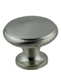 1" Small Knob Brushed Satin Silver. Fixed Price $5.78.