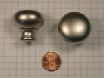 Hafele #134.41.601 Drawer/cabinet Door Knob, Steel, Matte Nickel, 32MM Diameter. Fixed Price $6.95.