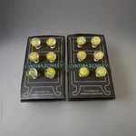 Cynthia Rowley Clear And Yellow Glass Crystal Drawer Pulls Round Knobs Set Of 12. Fixed Price $69.99.