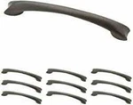 (10-PACK) 4" Builder Fashion Maenza Pull Soft Iron. Fixed Price $53.64.