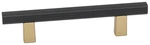 Alno A2905-35-CHP/MB Quadrato 3-1/2" Pull Groove Bar Champagne/matte Black. Fixed Price $19.96.