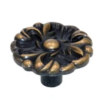 Vintage Amerock Provincial Antique English 1/4" Round Cabinet Knob BP596-AE. Fixed Price $5.20.