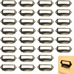 Office Library File Drawer Tag Frame Label Holder Pull Handle 30PCS (brass). Fixed Price $12.48.