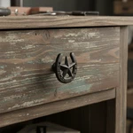 Horseshoe Star Drawer Pull, Cast Iron Western Cabinet Knob, 2.2". Fixed Price $34.10.