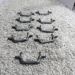 Set Of 9 Braided Pewter Drawer Pulls Kbc 48342 Woven Gray Silver 3" Wide. Fixed Price $19.12.