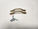 Pair Of Hickory Hardware P14444-LB Luster Brass Drawer Pulls 3" Hole Centers. Fixed Price $17.99.