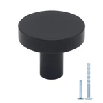 10 Pack Black Matte Aluminum Cabinet Knobs, Modern Round Single Hole Fo.... Fixed Price $29.08.