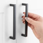 Askano 20-PACK 5" Hole Black Square Bar Kitchen Cabinet Pull Handles. Fixed Price $49.18.