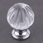 (12 Pack) 1-1/4" Design Facets Ridge Ball Knob Chrome & Clear Glass. Fixed Price $112.21.