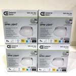 4PK Commercial Electric 7 In. Round White 60 Watt Equiv Led Flushmount. Fixed Price $39.99.