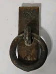 9 Antique Vtg Hammered Brass Mission-style Bail Pulls 2 " Centers Reclaimed. Fixed Price $100.00.