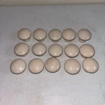 Ceramic Porcelain Drawer Pulls Ivory Speckled Cabinet Knobs Set Of 15. Fixed Price $23.97.