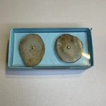 Rough Edge Agate Slice Cabinet Drawer Pulls - Cynthia Rowley New York 2X. Fixed Price $25.00.