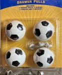 Soccer Ball Drawer Knobs Set 4 Sports Kids Room Cabinet Dresser Pulls New. Fixed Price $11.69.