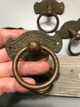 Amazing Rare Apothecary Victorian Bronze Craftsman Eastlake Antique Ring-pull. Fixed Price $42.00.