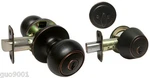 House Guard Oil Rubbed Bronze Entry Entrance Keyed Round Door Knobs Deadbolt. Fixed Price $34.50.