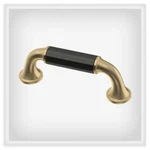 3" Casual Ceramic Pull Champagne Bronze And Black. Fixed Price $7.11.