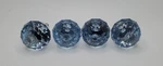 Blue Faceted Drawer Knobs Bella Casa By Ganz Cabinet Pulls Cut 1.5" Set Of 4. Fixed Price $20.00.