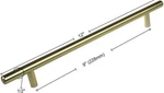 Gliderite 9 In. Center-to-center Satin Gold Solid Handle Bar Cabinet Drawer Pull. Fixed Price $5.99.