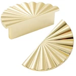 Aobite Cabinet Handles 2.52" 64MM Vintage Cupboard Drawer Pulls Bright Gold 2PK. Fixed Price $30.63.