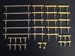 Lot Of 35 Brushed Steel Metal Drawer Pulls Sizes Gold Tone Square Design. Fixed Price $59.00.