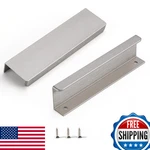 Sunlithor 10-PACK 6" Brushed Nickel Aluminum Finger Pulls Cabinet Drawer Handles. Fixed Price $80.95.