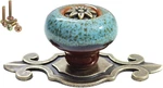 5 Pack Retro Ceramic Knobs,vintage Dresser Kitchen Petal Cabinet Pulls Rustic Zi. Fixed Price $21.99.