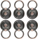 Bivethoi 6PCS Red Bronze Cabinet Knobs, Drop Ring Drawer Pulls. Fixed Price $13.29.
