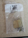 Pair BP3417-3 Polished Brass Non-self-closing 3/8" Inset Cabinet Hinges Amerock. Fixed Price $7.49.