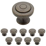 (10-PACK) 1-1/4" Geary Knob Warm Chestnut. Fixed Price $38.87.