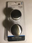 New 2-PACK Of Mainstays Knobs Satin Nickel Finish Drawer Pulls, Sets Available. Fixed Price $9.99.